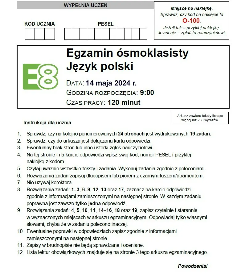 E8 2024 polski przeciek